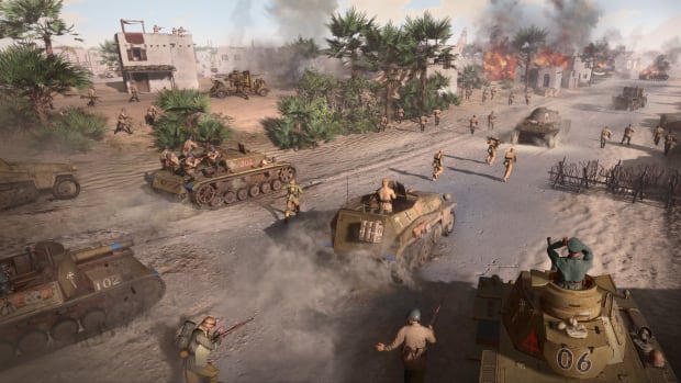 Company of Heroes 3 German forces in North Africa.